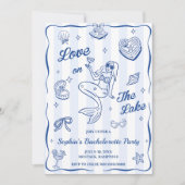 Invitation Amour Sur Le Lac Bachelorette (Devant)