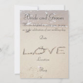 Invitation AMOUR sur le rivage (Dos)