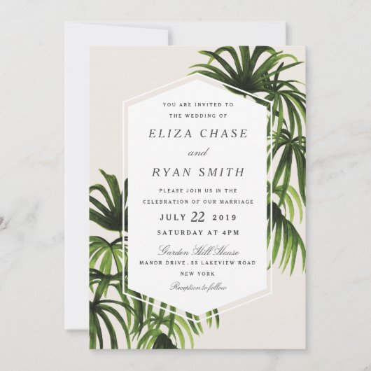 Invitation Amour Tropical (Devant)