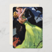 Invitation Amour vintage et romance, Mariage (Devant / Derrière)