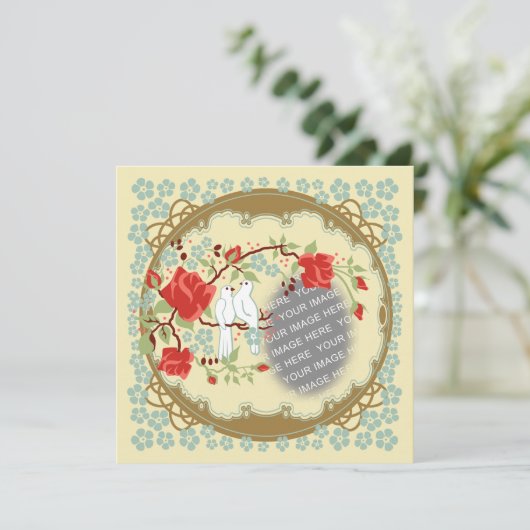 Invitation Amour vintage inspiré (Debout devant)