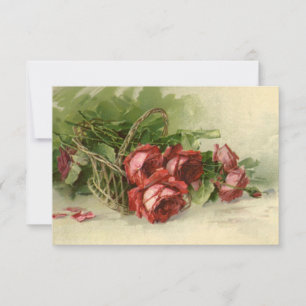 Invitation Amour vintage, Romance, Romantique, Sauvez la date