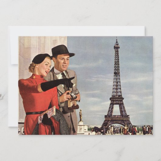 Invitation Amoureux à Paris (Devant)