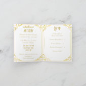 Invitation Amoureux couple mariage (Intérieur)