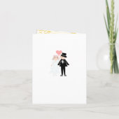 Invitation Amoureux couple mariage (Dos)