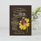 Invitation Amoureux de fille | À ma fille amour maman (Debout devant)