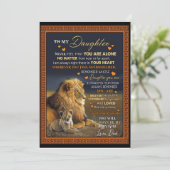 Invitation Amoureux de fille | À ma fille Amour Papa (Debout devant)