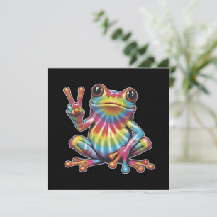 Invitation Amoureux de grenouille humoristique Grenouille Tie