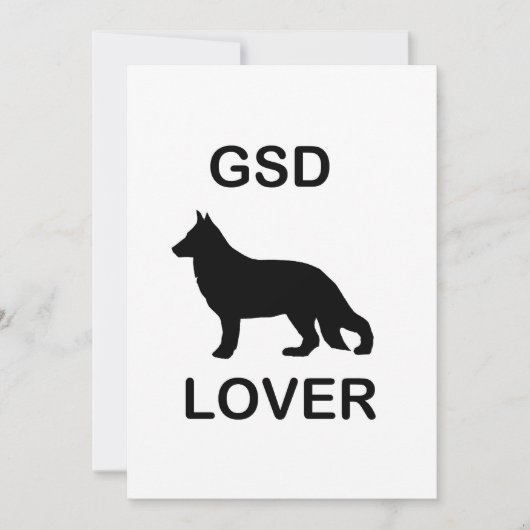 Invitation Amoureux de GSD (Devant)