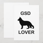 Invitation Amoureux de GSD (Devant / Derrière)