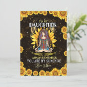 Invitation Amoureux de la fille | À ma fille amour maman (Debout devant)