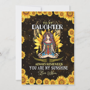 Invitation Amoureux de la fille   À ma fille amour maman