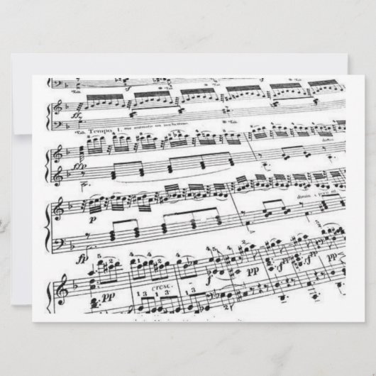 Invitation Amoureux de la musique (Devant)