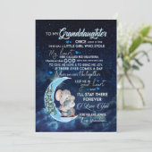 Invitation Amoureux de petite-fille | Lettre à ma petite-fill (Debout devant)