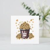 Invitation Amoureux de pop-corn (Debout devant)