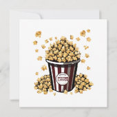 Invitation Amoureux de pop-corn (Dos)