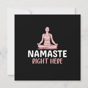 Invitation Amoureux de Yoga Yoga Namaste Ici