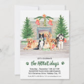 Invitation Amoureux des chiens Animaux de compagnie Fête de N (Devant)