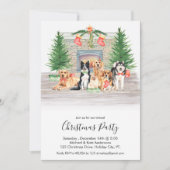 Invitation Amoureux des chiens Chiens de marionnettes Noël Fê (Devant)