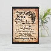 Invitation Amoureux des Fils | À Mon Fils Incroyable Souviens (Debout devant)