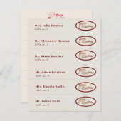 Invitation Amoureux Dîner de Noël le plus joyeux (Devant / Derrière)