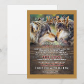 Invitation Amoureux du mari| À Mon Mari, Je T'Aimais (Devant / Derrière)