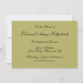 Invitation Amoureux parasol vintage plage  (Dos)