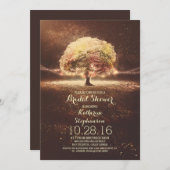 Invitation amoureux phare à cordes arbre chute nuptiale douch (Devant / Derrière)