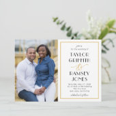 Invitation Ampersand amusant et couleur modifiable Mariage ph (Debout devant)