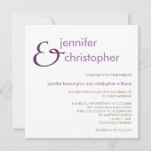 Invitation Ampersand :Faire-part de mariage (Devant)