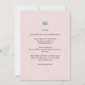 Invitation Ampersand Mariage moderne Inviter QR Code RSVP (Dos)