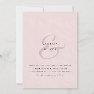 Invitation Ampersand Mariage moderne Inviter QR Code RSVP