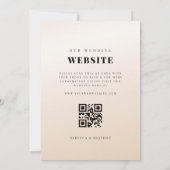 Invitation Ampersand Tropical Or Dusty Pink Ombre Mariage (Dos)