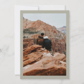 Invitation Ampersand vert sauge moderne 5 mariage de grille p (Dos)