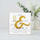 Invitation Ampersands modernes et classiques | MARIAGE (Debout devant)