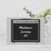 Invitation Amplificateur personnalisé Rock and Roll Party (Debout devant)