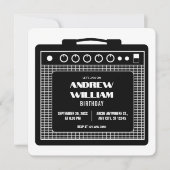 Invitation Amplifier la musique de haut-parleur anniversaire (Devant)