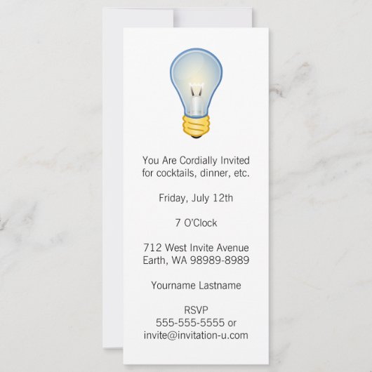 Invitation Ampoule (Devant)