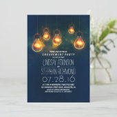 Invitation ampoules à lunettes fantaisie soirée fiançailles r (Debout devant)