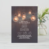 Invitation ampoules à lunettes romantique douche nuptiale (Debout devant)