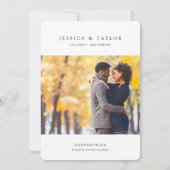 Invitation Amsterdam Fleurs de Mariage Save the Date (Dos)