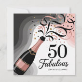 Invitation Amusant 50e anniversaire Voeux pour frères et soeu (Devant)