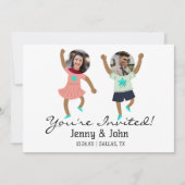 Invitation Amusant Ajouter photo Customisée mariée et Mariage (Devant)