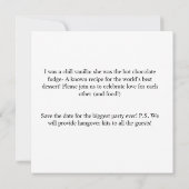 Invitation Amusant Ajouter photo Customisée mariée et Mariage (Dos)