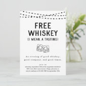 Invitation Amusant Amusant Gratuit Whiskey Tasting Party Invi (Debout devant)