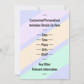 Invitation Amusant, Basique "78ème anniversaire SOIREE" Invit (Dos)