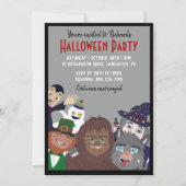 Invitation Amusant Black Supernatural Halloween Costume Party (Devant)