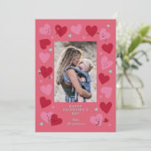 Invitation Amusant Coeur mignon (Debout devant)