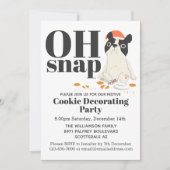 Invitation Amusant Cookie de Chiot Fête de Décoration (Devant)
