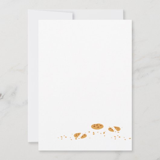 Invitation Amusant Cookie de Chiot Fête de Décoration (Dos)